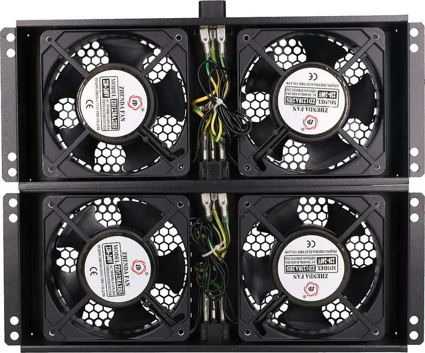 ExtraLink Panel wentylacyjny do szafy rack 2x 230V - 2 szt. (EX.8673)