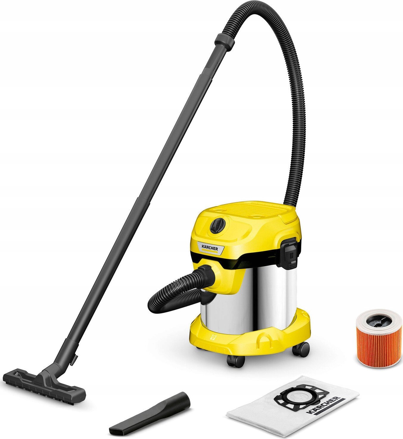 Odkurzacz przemysłowy Karcher Sauso-drėgno valymo siurblys Karcher WD 2 PLUS S V-15/4/18/C (YSY)