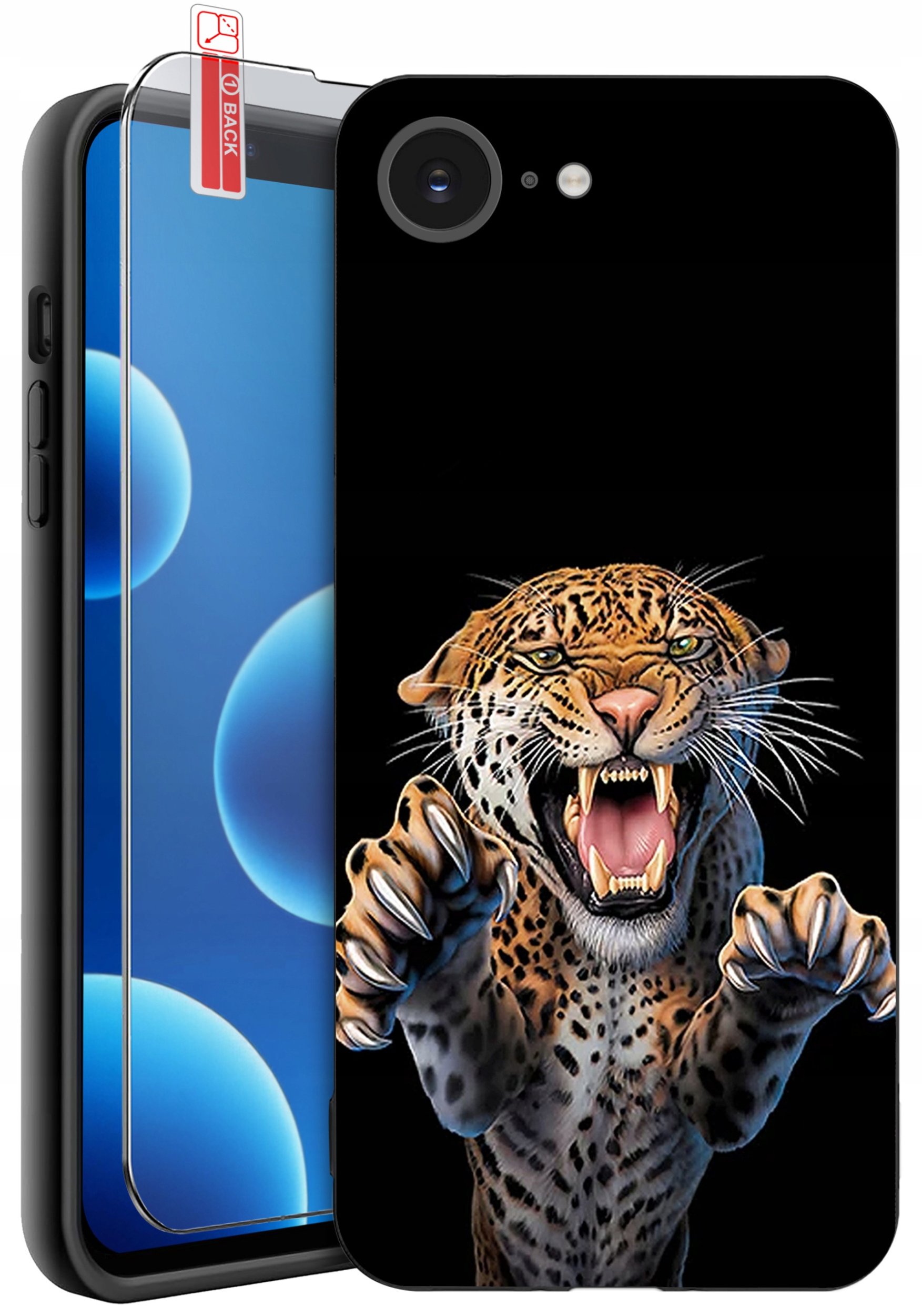 ETUI do iPhone 16e | WZORY | SILIKONOWE MATT CASE + SZKŁO 9H