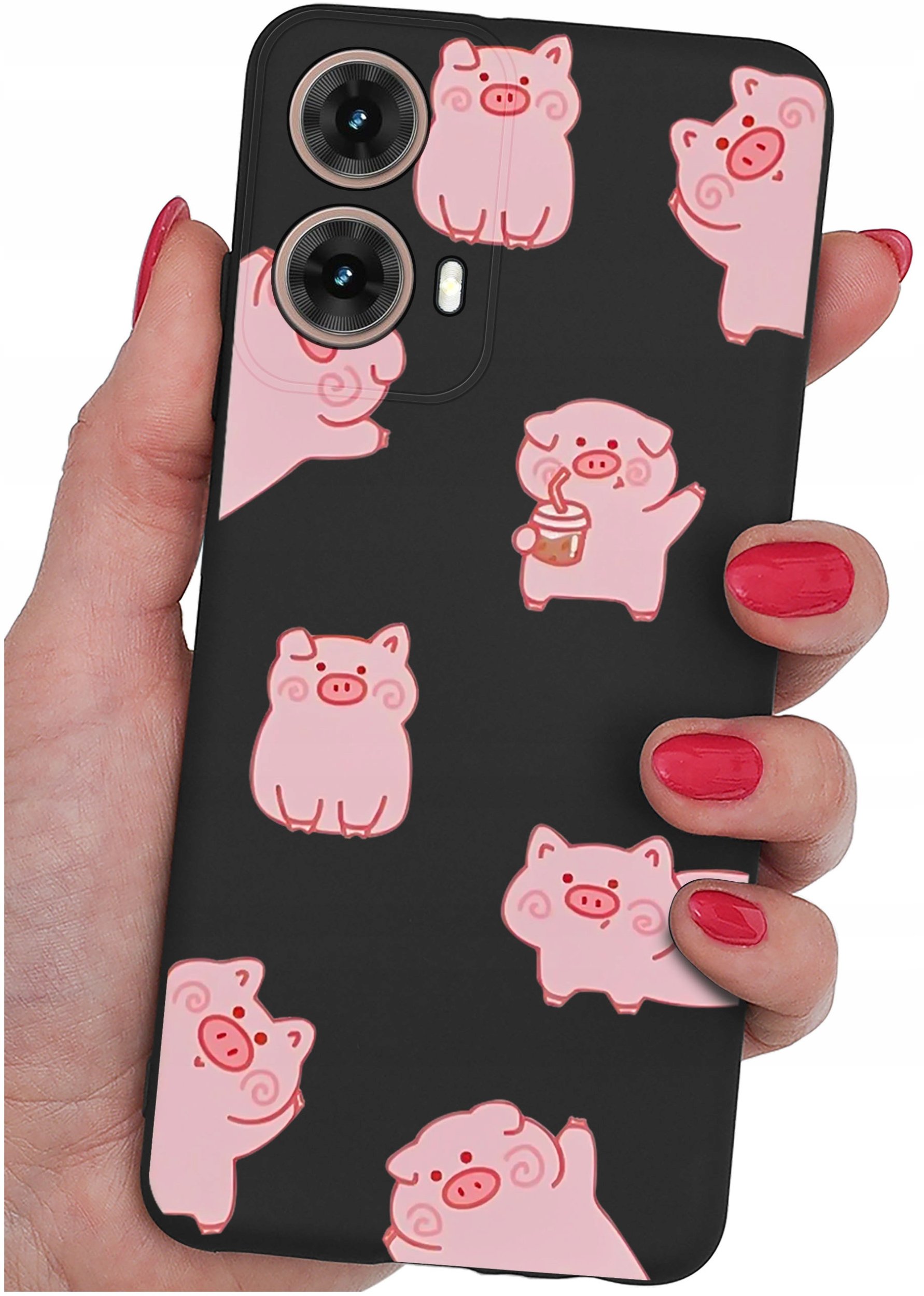 Etui do Motorola Moto G85 5G WZORY |SILIKONOWE MATT CASE