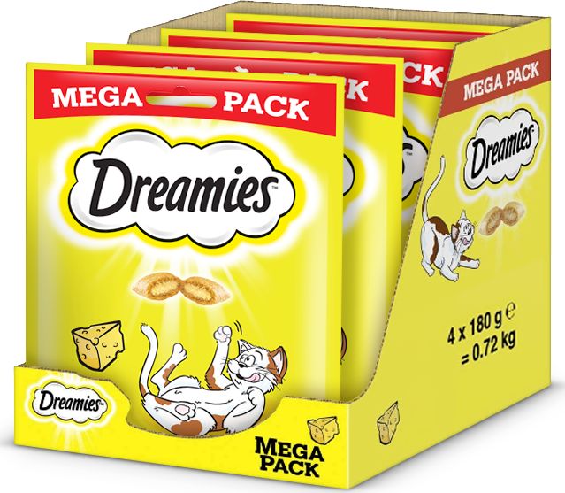 Dreamies DREAMIES Mega Pack 4x180g - przysmak dla kota z pysznym serem