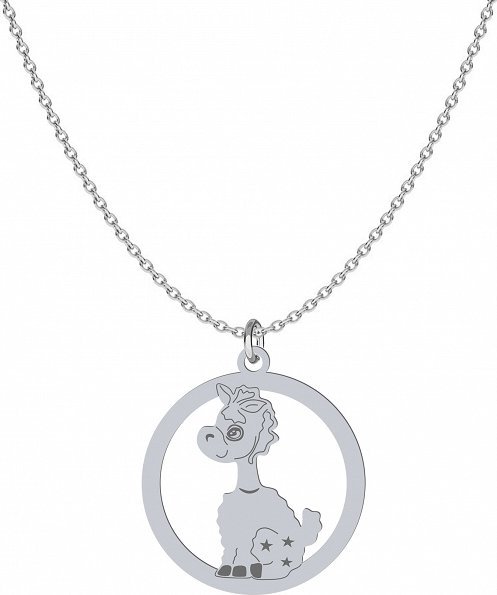 Radziszewska Jewellery Naszyjnik Srebrny Lama Łańcuszek Srebro 925 Grawer Dedykacja Prezent