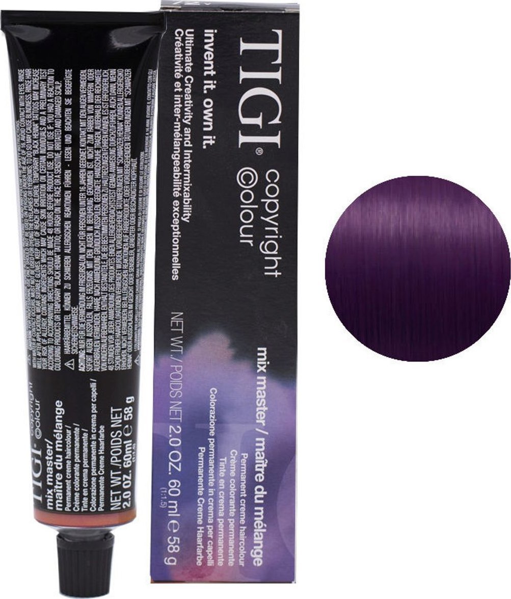 Tigi Tigi, Colour Mix Master, Permanent Hair Dye, 0/22 Violet, 60 ml For Women