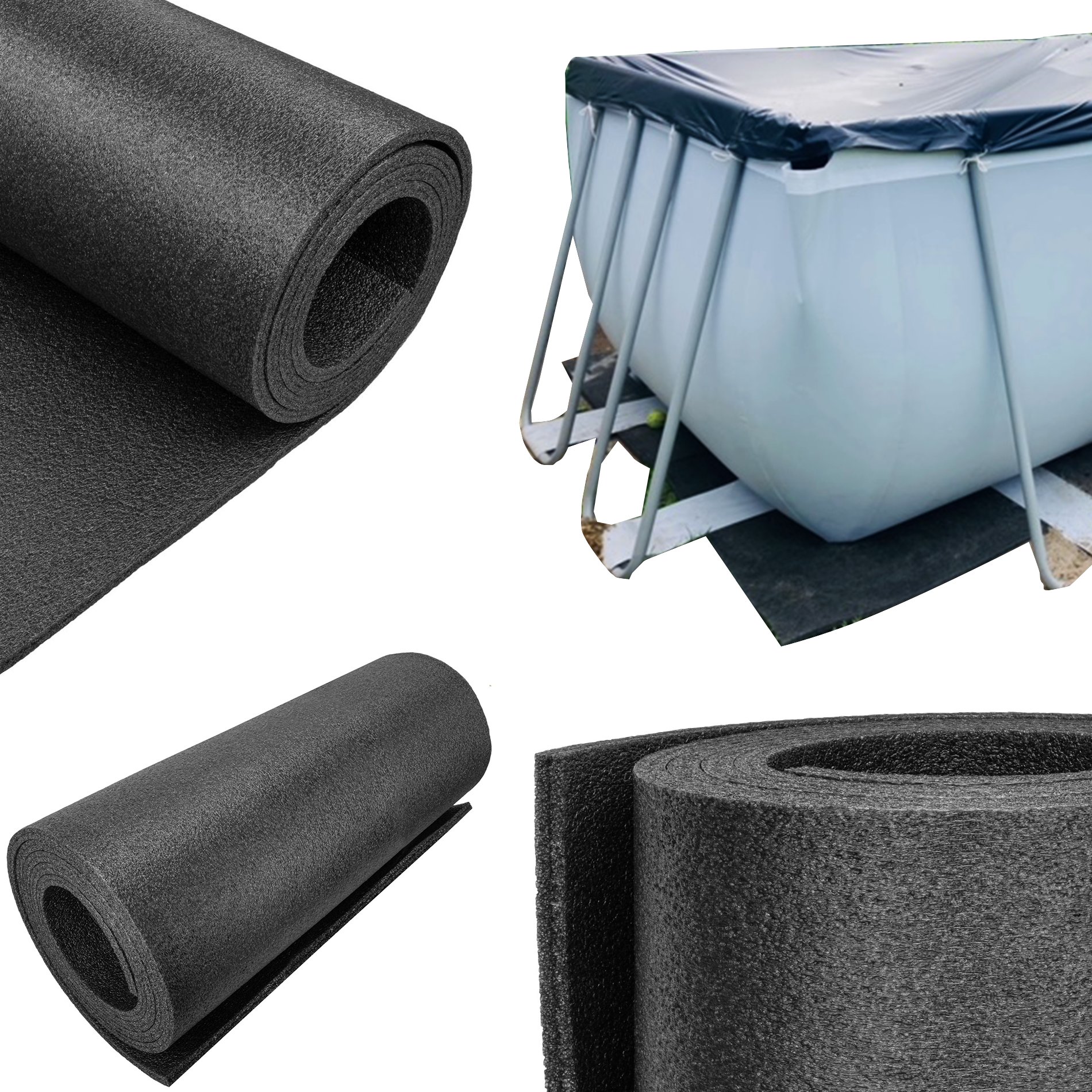 Mata pod basen antyprzebiciowa miękkie dno podkład basenowy 20 mm Bitmat 100x100 cm