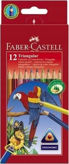 Faber-Castell FABER-CASTELL Buntstift dreikant 12er Kartonetui