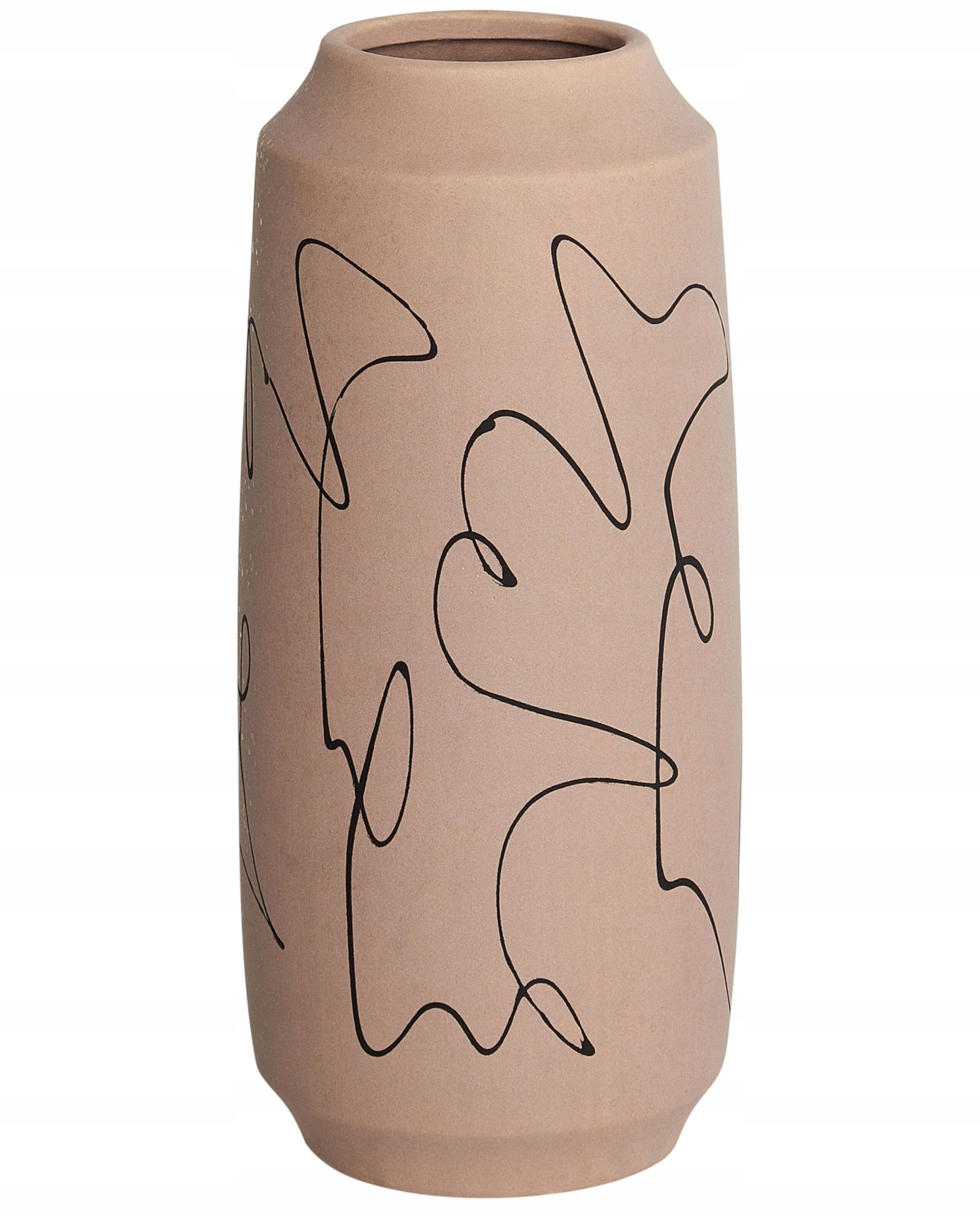 Beliani Wazon na kwiaty SUNFISH Kamionka 33 cm Piaskowy