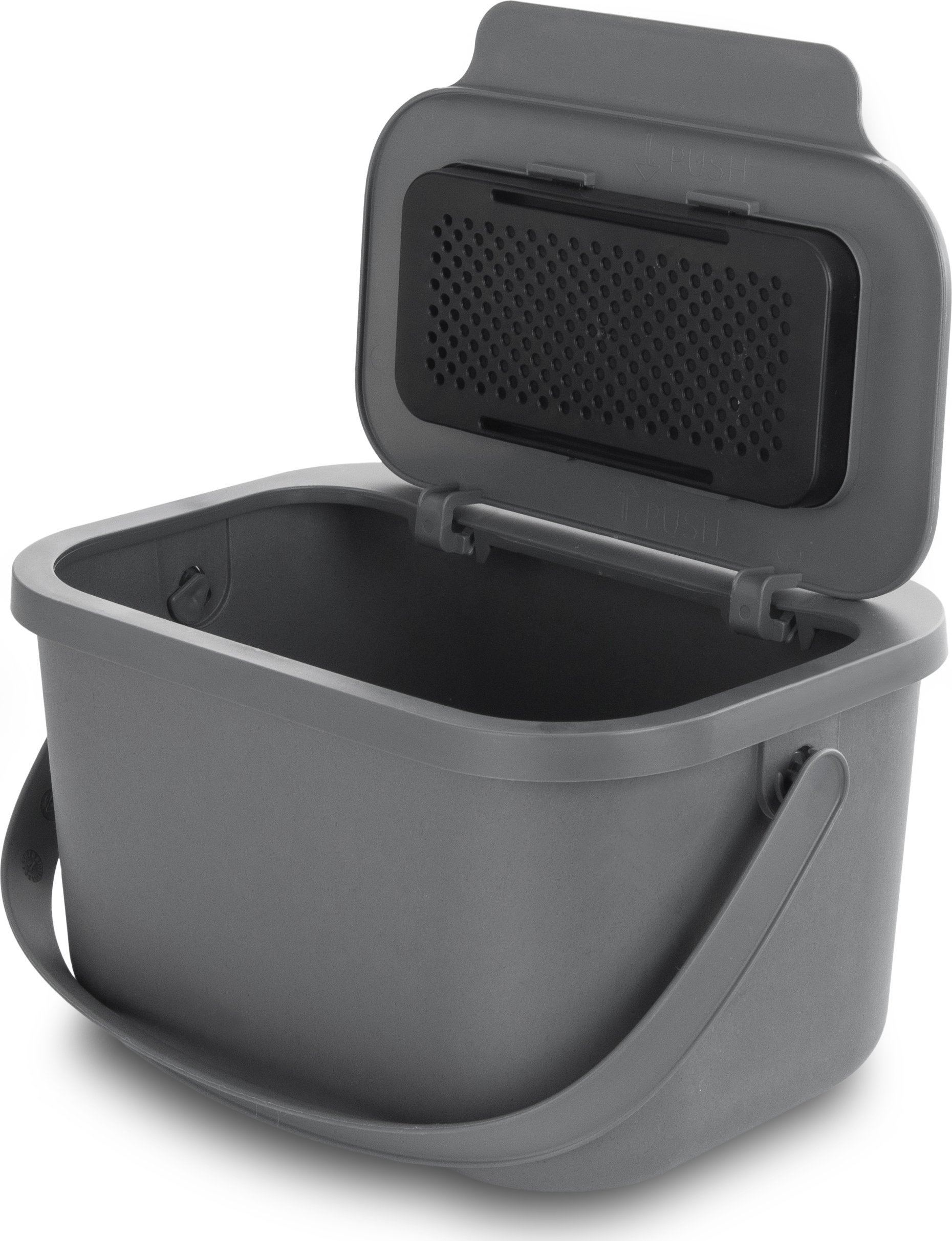 Kosz na śmieci Europlast Pojemnik Na Bioodpady 4,5l Szary