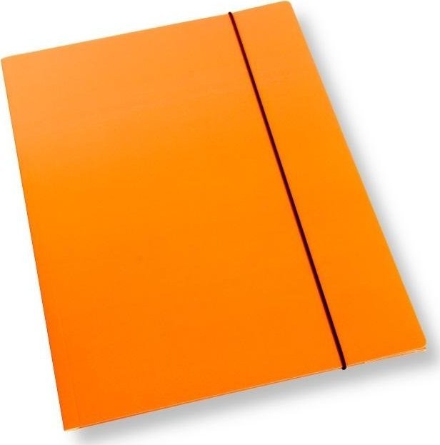 Teczka A4 z gumką lakier pomarańcz. 350gsm (10szt)