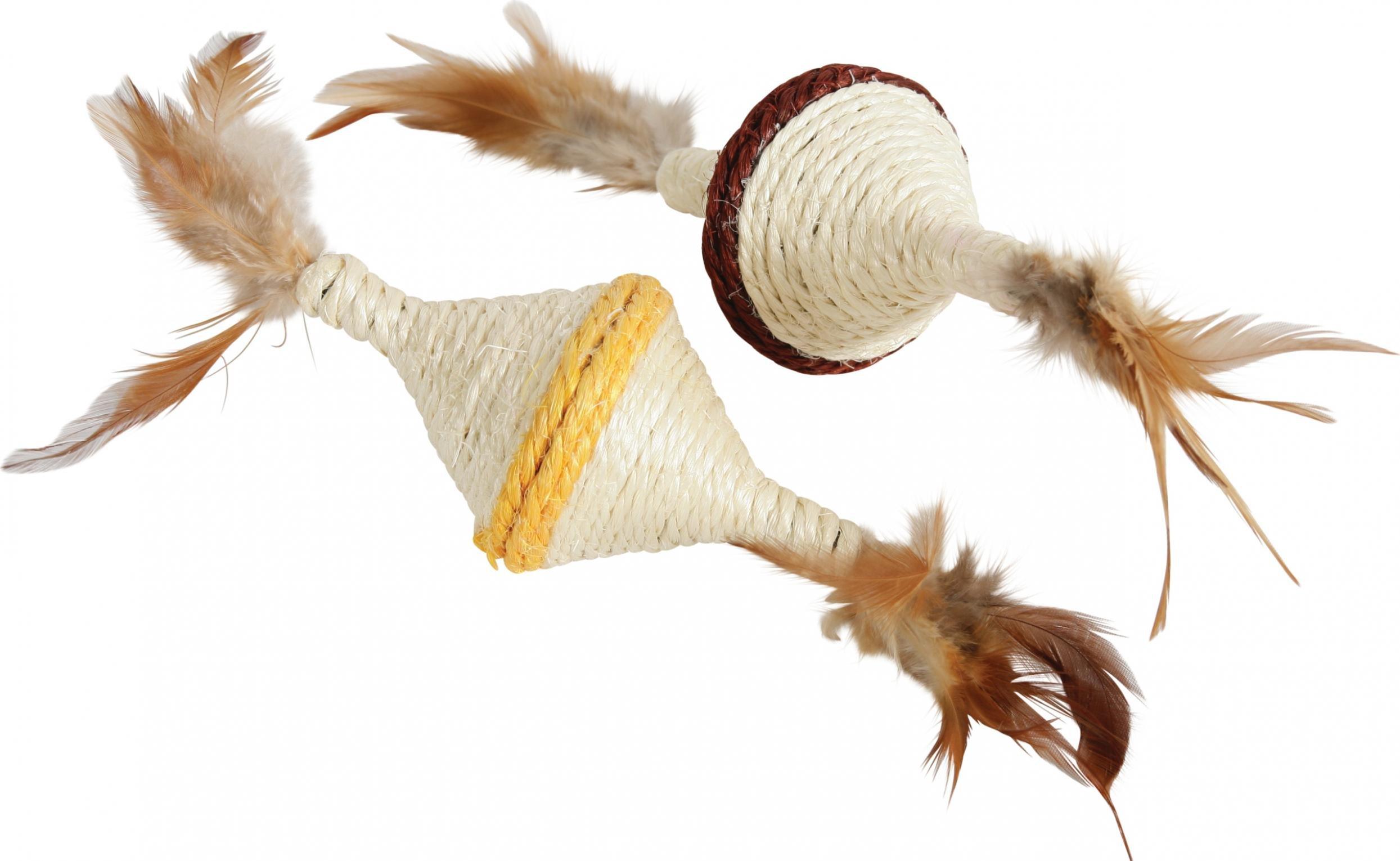 Zolux ZOLUX Zabawka dla kota sizal z piórkami