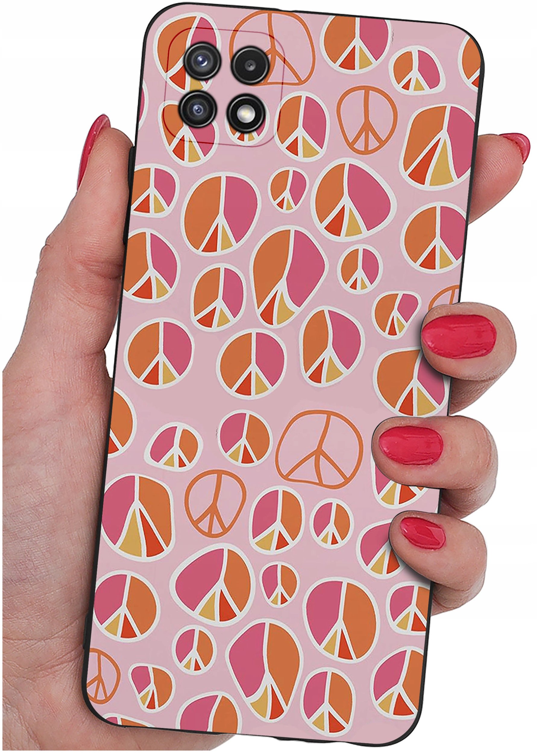 Etui do Samsung A22 5G WZORY |SILIKONOWE MATT CASE + SZKŁO 9H