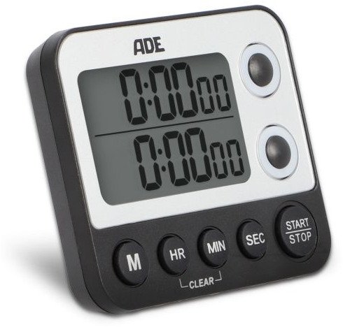 Minutnik elektroniczny ADE Kitchen, 2 pomiary, do 99 godzin, 928 cm, czarny