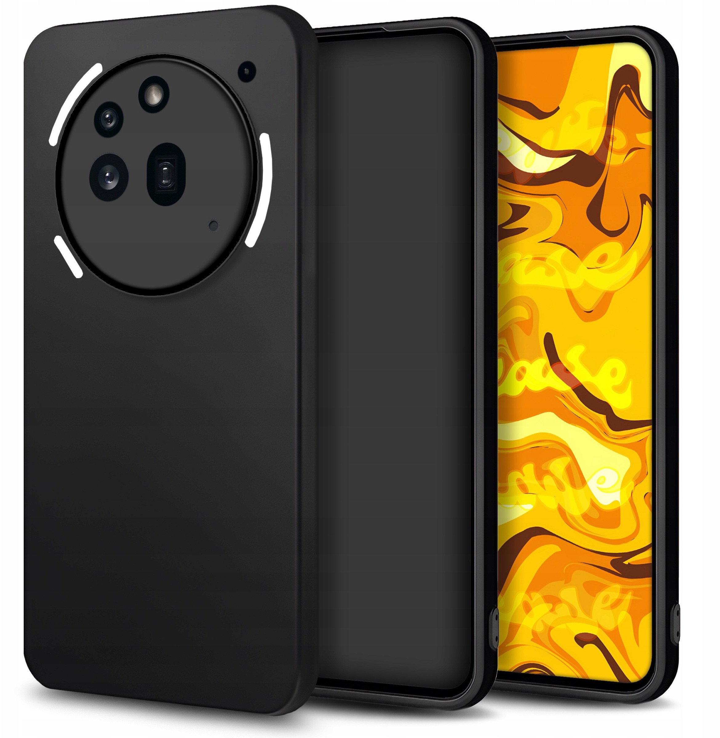 Etui do Nothing Phone 3A Pro (Czarne, Matowe, Obudowa Slim, Silikon, Case)