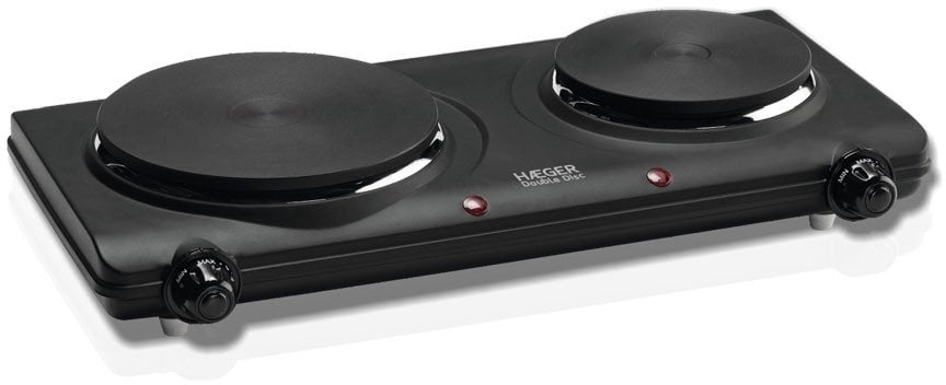 Haeger HP-02B.013A Double Disc Elektroplitina ar 2 sildelementiem 2250W