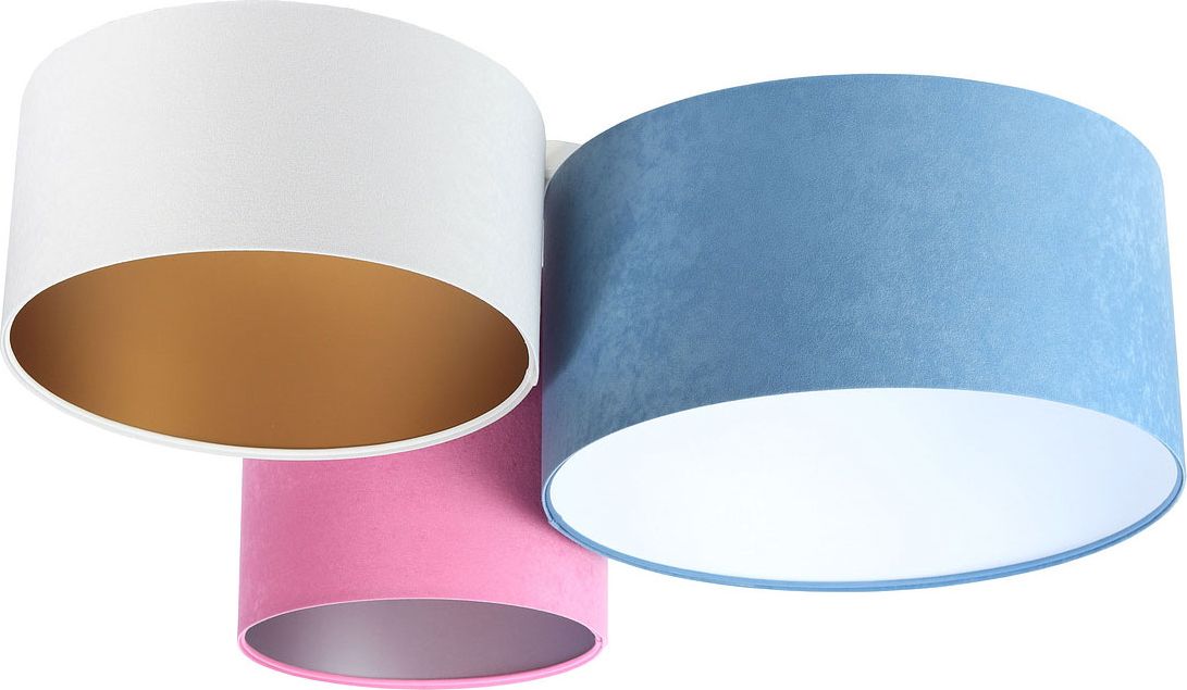 Lampa sufitowa Lumes Kolorowa welurowa plafoniada - EXX63-Wosena