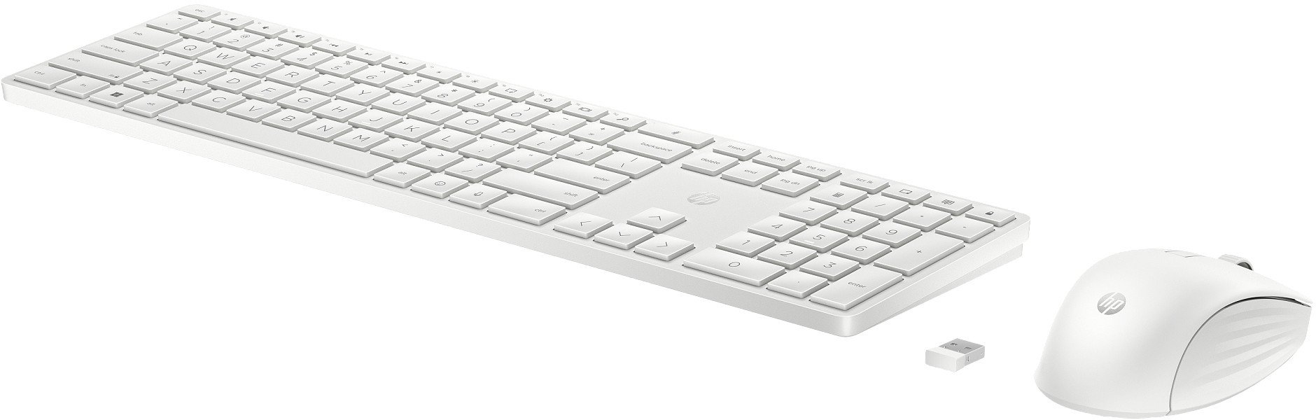 HP 655 Wireless Mouse Keyboard Combo - White - ESTONIAN
