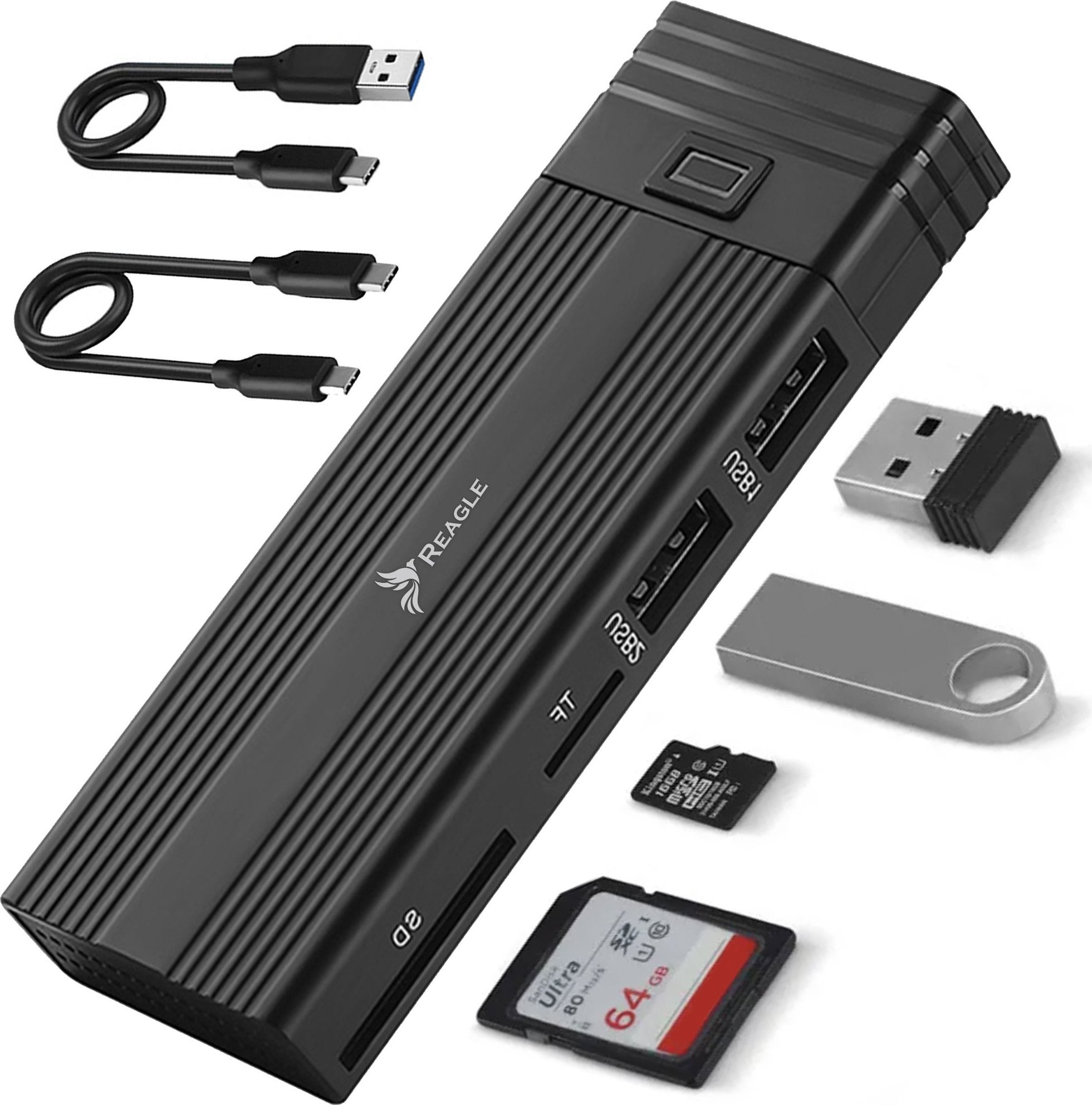 Kieszeń Reagle Reagle obudowa na dysk SSD NVME SATA M.2 HUB USB-C 3.1 M2