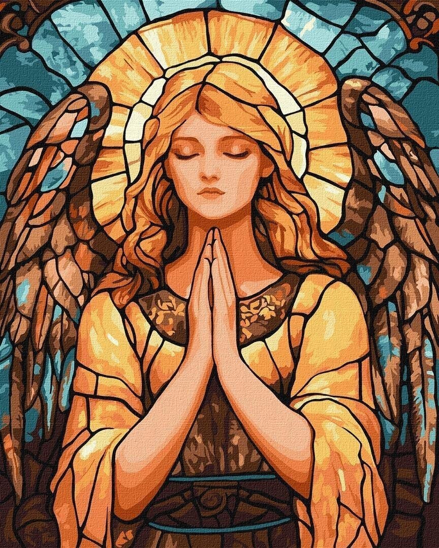 Malowanie po numerach - Witraż. Proszę niebo 40x50