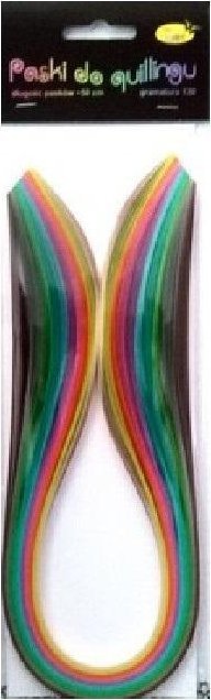 Paski do quillingu 5mmx50cm pastelowe 100szt