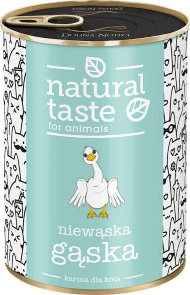 Mokra karma dla kota Natural Taste Niewąska Gąska danie z gęsi 400 g