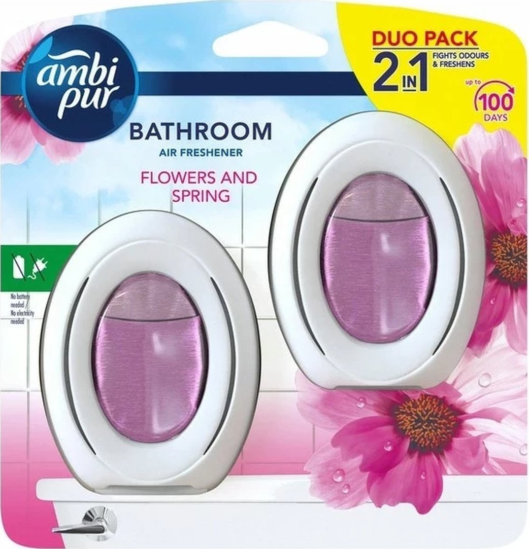 Ambi Pur Bathroom Odświeżacz powietrza dyfuzor Flowers & Spring 2x7,5ml