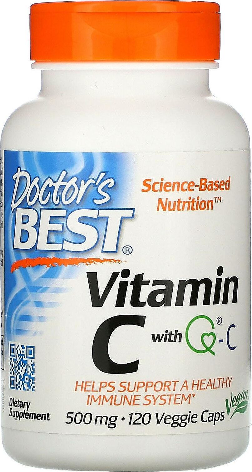 DOCTORS BEST Doctor's Best - Witamina C z Quali-C, 500mg, 120 vkaps