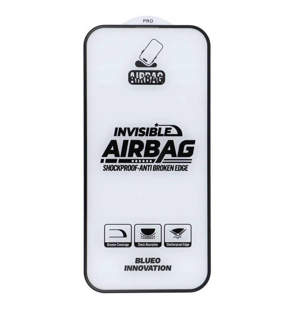 Szkło Hartowane 5D Mr. Monkey Glass - Apple iPhone 15 Pro czarny (Airbag Anti-broken)