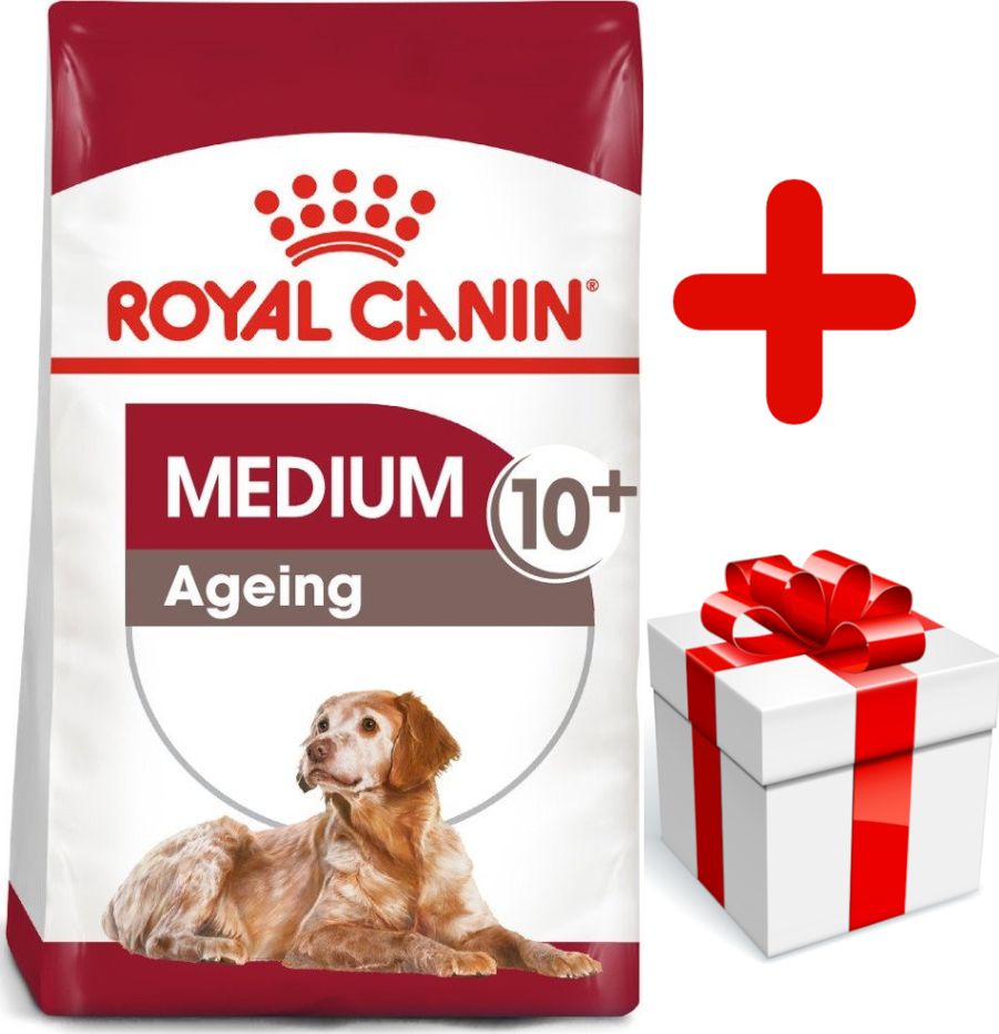 Royal Canin ROYAL CANIN Medium Ageing 10+ 15kg karma sucha dla psów dojrzałych po 10 roku życia, ras średnich + niespodzianka dla psa GRATIS!