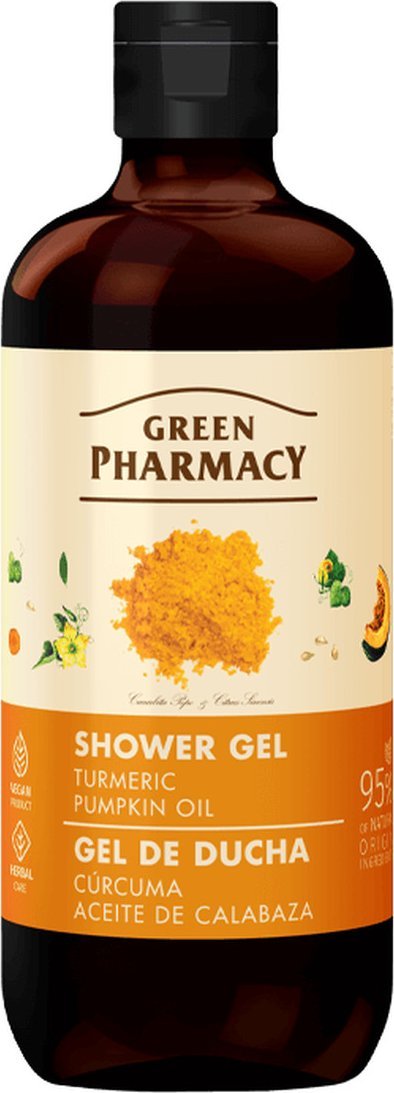 Green Pharmacy Żel pod Prysznic Kurkuma i Olejek Dyniowy 500ml
