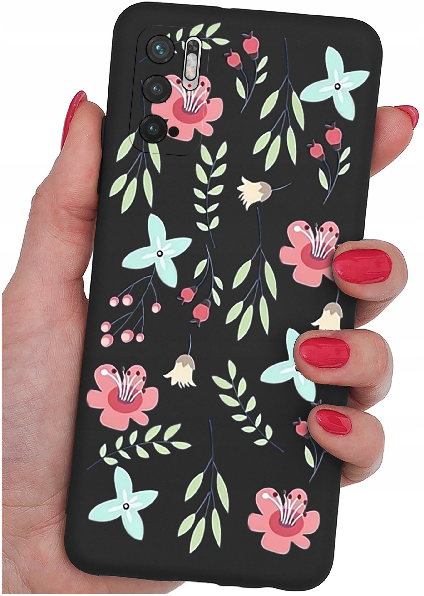 ETUI do Xiaomi Redmi Note 10 5G | WZORY | SILIKONOWE MATT CASE + SZKŁO 9H