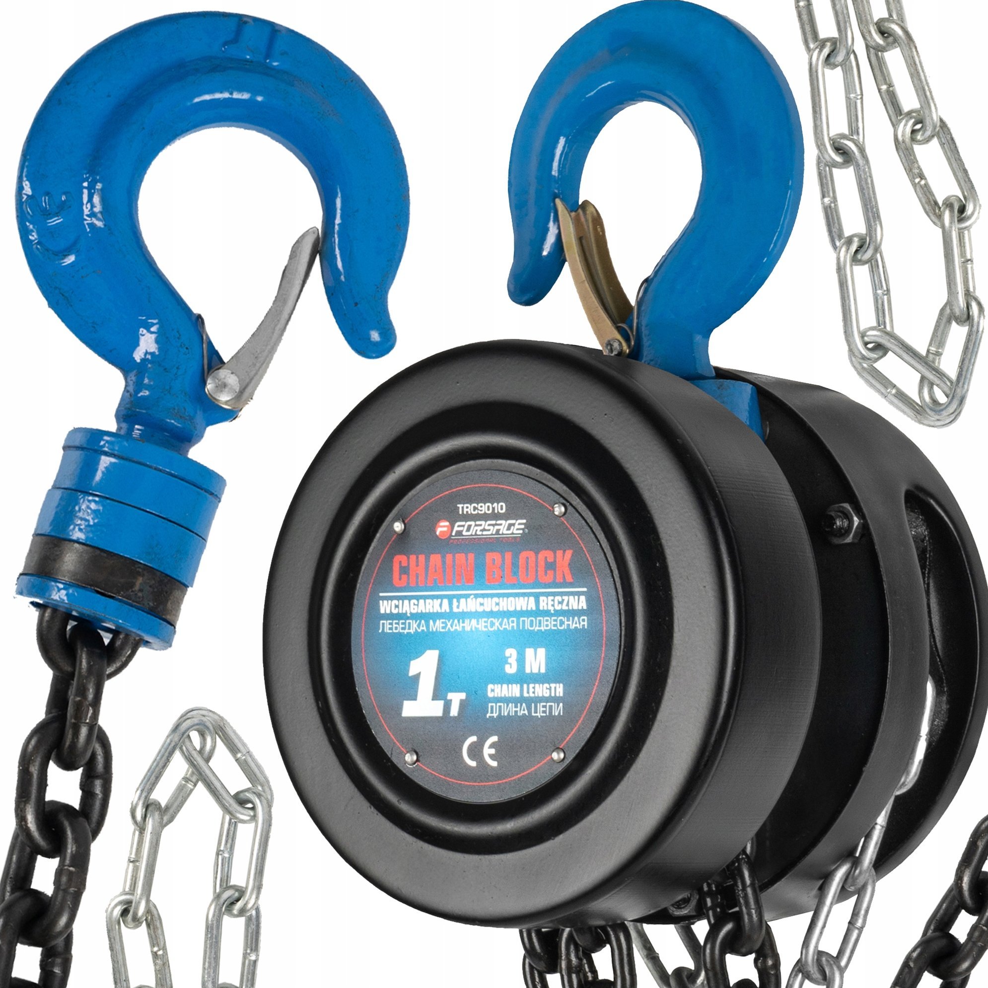 Forsage Wciągarka łańcuchowa ręczna 1t (długość łańcucha - 3m)