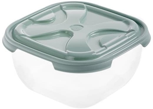 FOOD CONTAINER SQUARE NORDIC GREEN. 2.1L