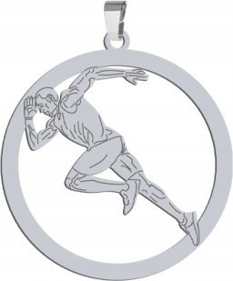 Radziszewska Jewellery Srebrna Zawieszka Sprinter Bieg GRAWER GRATIS