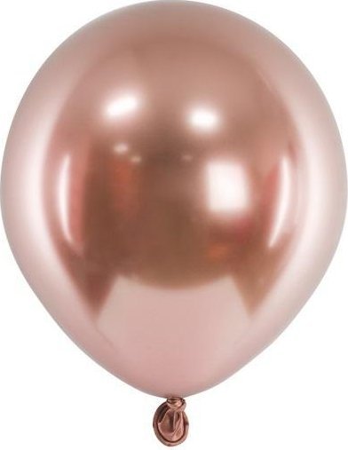 Balony Glossy różowe złoto 12cm 50szt