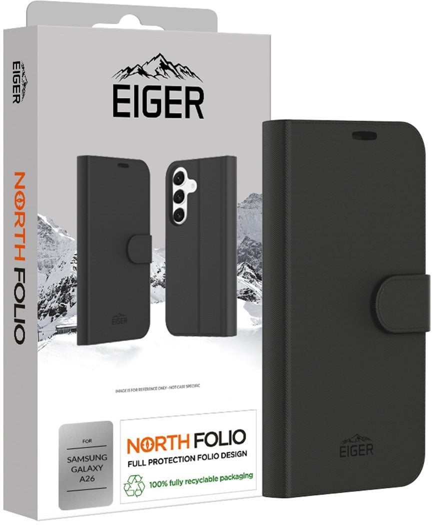 Eiger North Folio Case Galaxy A26 schwarz