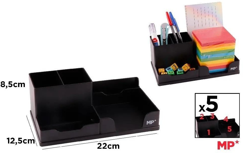 Organizer na biurko czarny