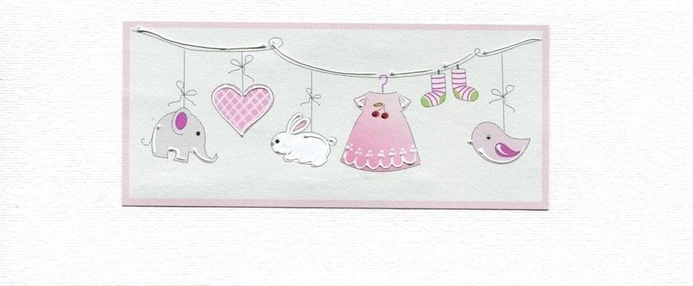 MAK Karnet Narodziny/Roczek DL D01 - Dziewczynka