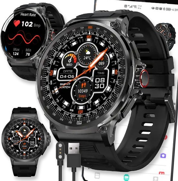 Smartwatch Active Band SMARTWATCH ZEGAREK WATCH MENU PL DAMSKI MĘSKI ROZMOWY SPORT POLSKIE PULS V69