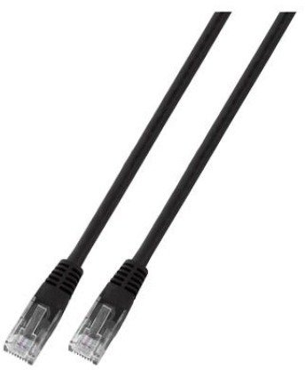 EFB Elektronik K8100SW.20, 20 m, Cat6, U/UTP (UTP), RJ-45, RJ-45, Black
