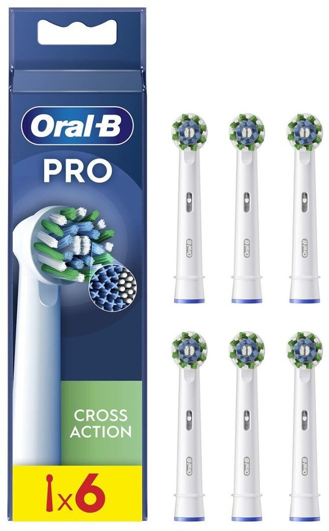 Główka do Szczoteczki do Zębów Oral-B Pro Cross Action 6 Sztuk