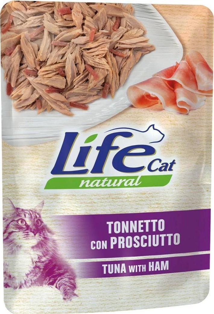 Life Pet Care LIFE CAT sasz.70g TUNA + HAM /30