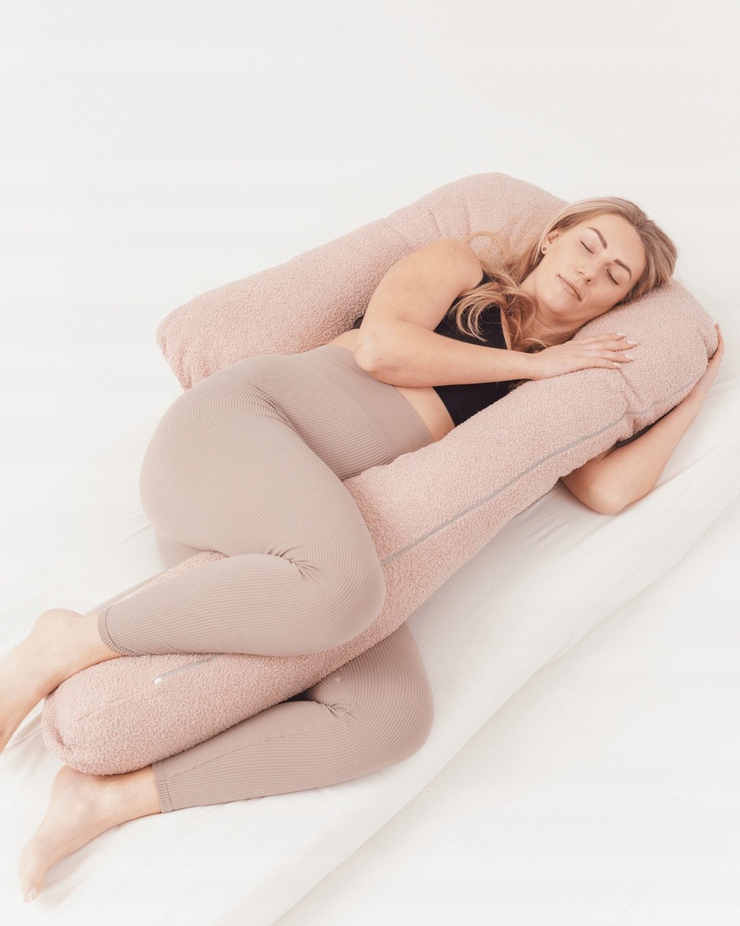 PIAPIMO-PODUSZKA CIĄŻOWA DO SPANIA TYPU 7 TEDDY RÓŻ