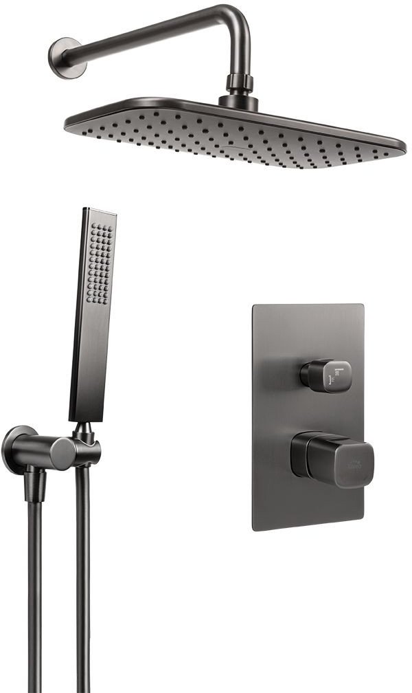 Zestaw prysznicowy Laveo Tores - bateria natryskowa podtynkowa z zestawem