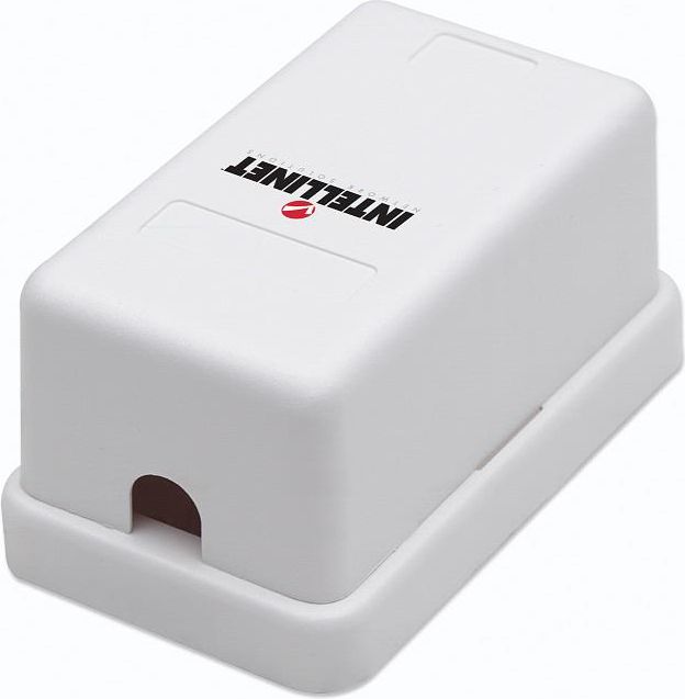 Intellinet Network Solutions Gniazdo natynkowe modułu Keystone 1 port białe (162739)