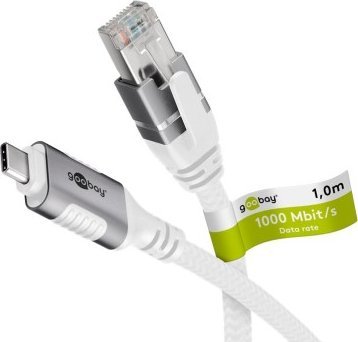 Kabel USB Goobay USB-C - RJ-45 1 m Biały (RB74165)