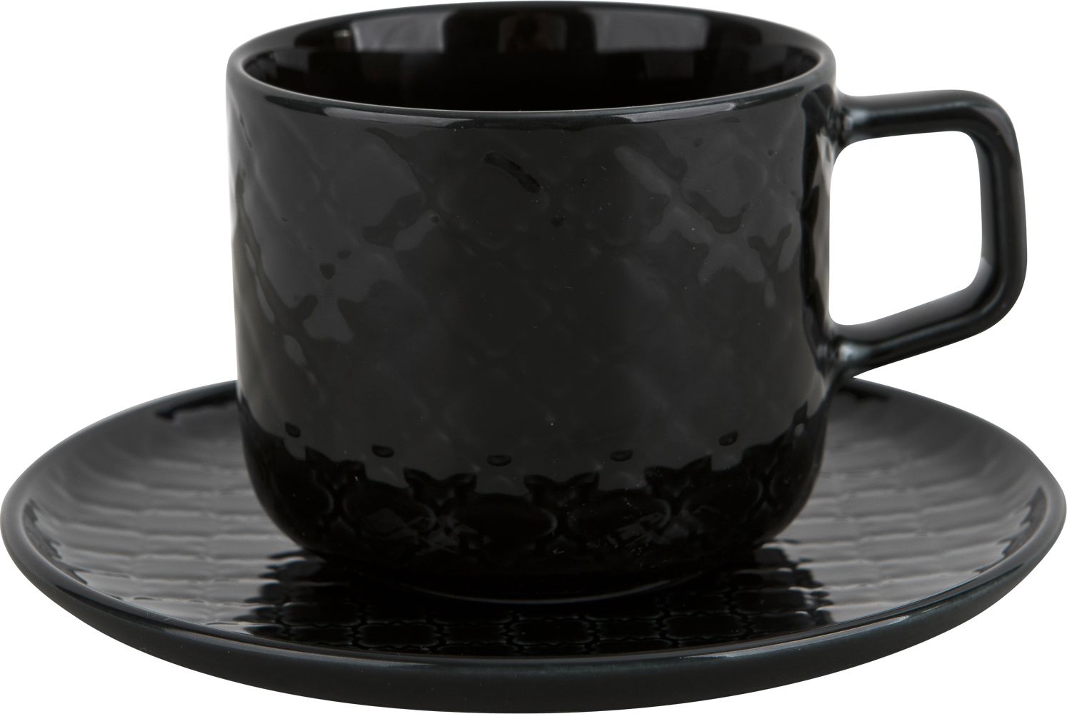Lubiana Filiżanka ze spodkiem 250 ml Marrakesz czarny