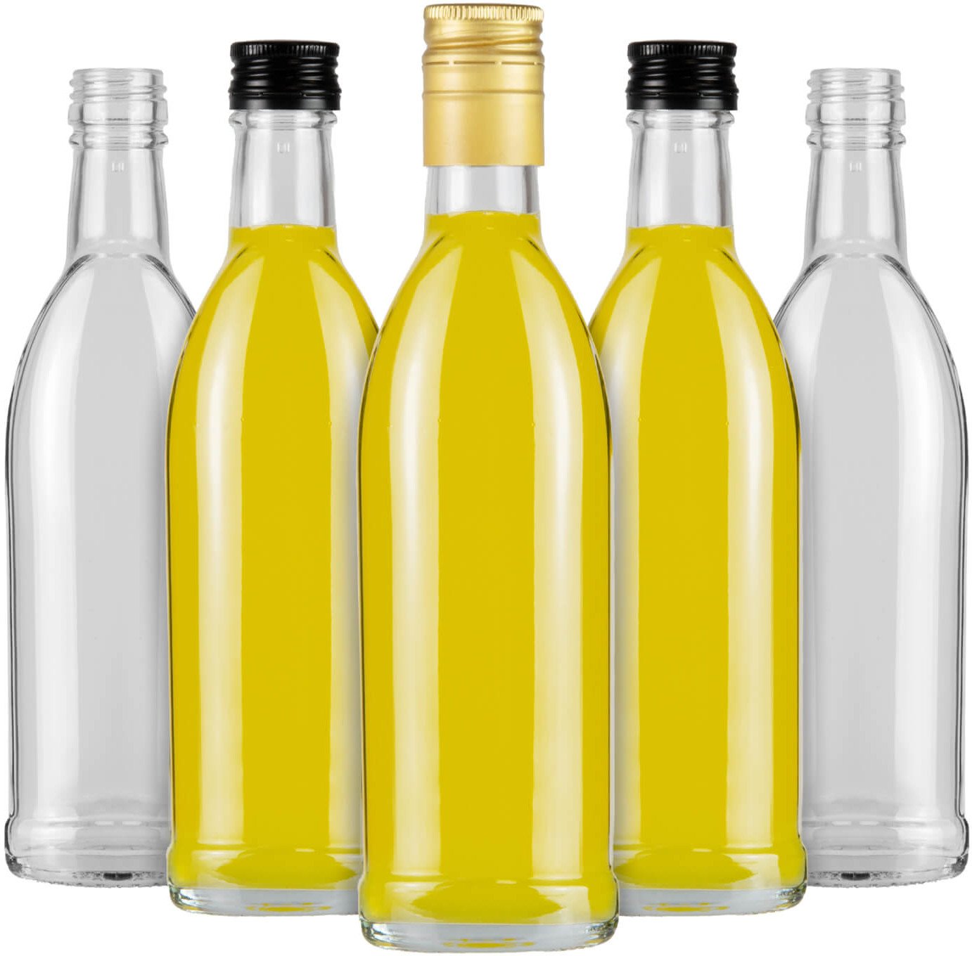 5x Szklane Butelki Iskra 250 ml Butelka Na Alkohol Sok Wino Nalewki ZESTAW