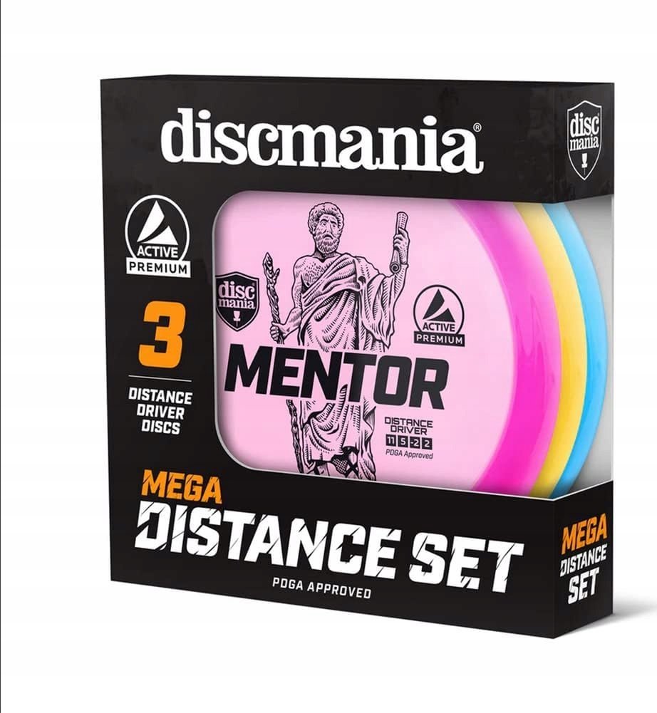 Discmania Diskgolfo diskų rinkinys Active Premium MEGADISTANCE 3 disc set