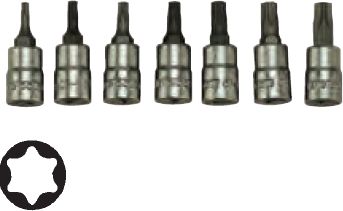 Teng Tools Zestawy kluczy nasadowych TX z chwytem kwadratowym 1/4″ (117090209)