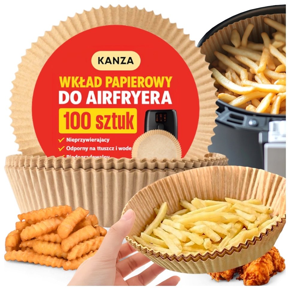 WKŁAD PAPIEROWY DO FRYTKOWNICY KWADRAT KANZA