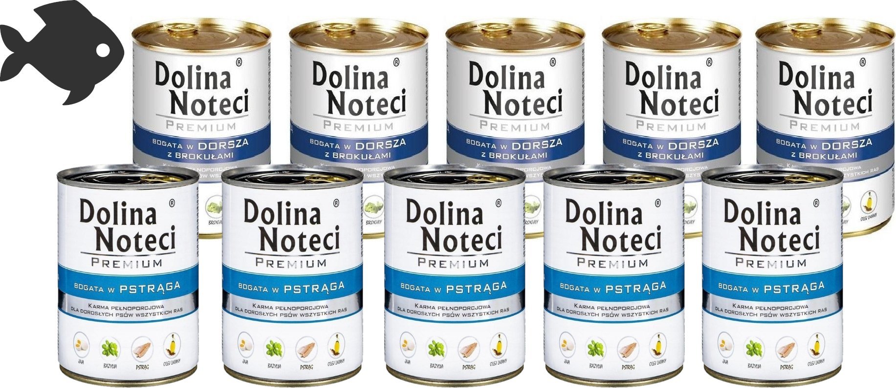 Dolina Noteci Dolina Noteci Premium Mix 24x800g smaki rybne